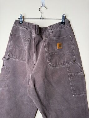 Carhartt Double Knee Pants B136 DKB (Dark Brown), 38x32 Original Dugaree Fit